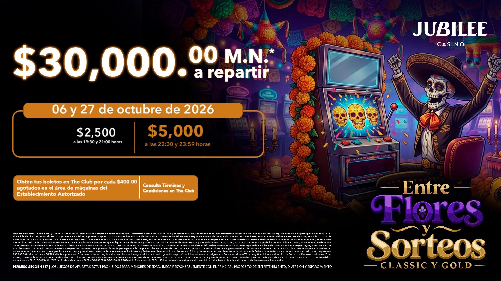Entre Flores y Sorteos con Classic y Gold